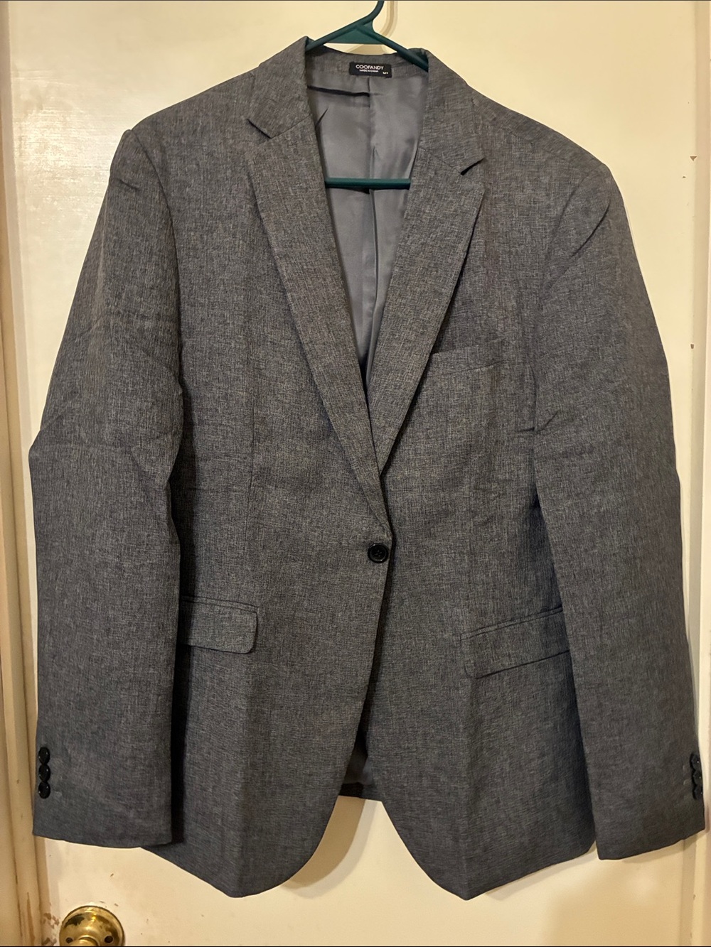Goodfellow & Co Men's Charcoal Gray Blazer - Modern Single-Button Sport Coat